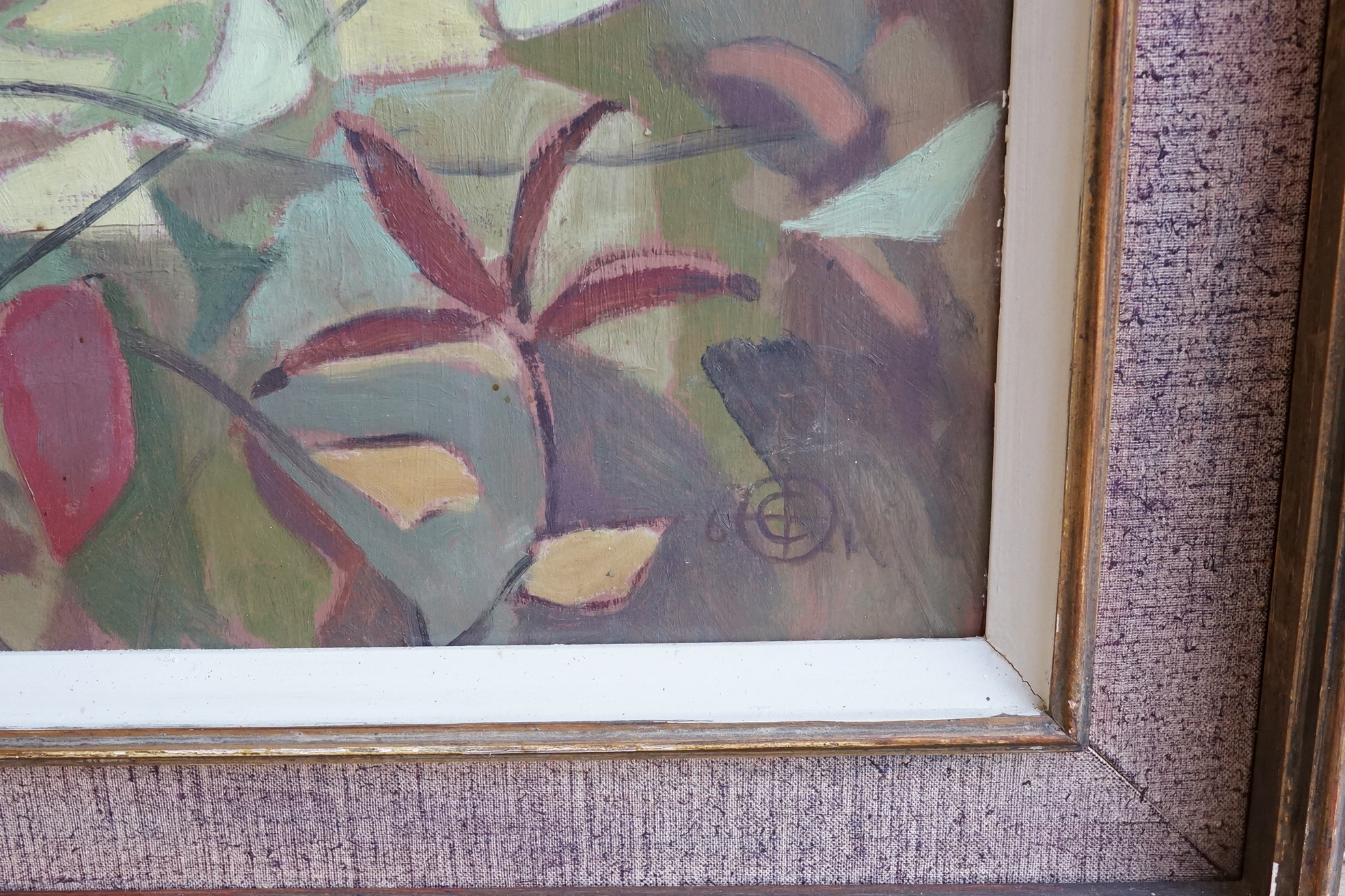 Christina Brooke (Contemporary), 'Autumn Hedgerow', monogrammed and dated '61, oil on board, 60 x 60cm